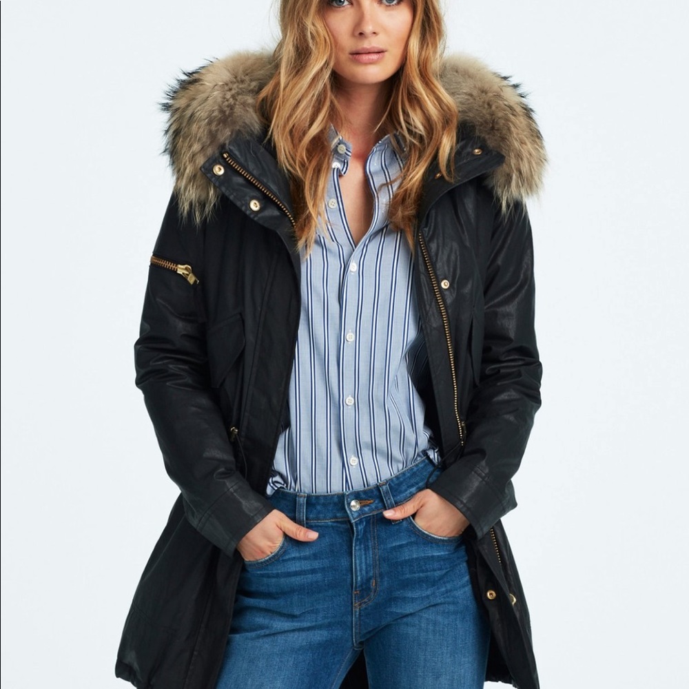 SAM. HUDSON JACKET — FUR TRIM HOOD
